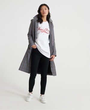 Superdry Boutique Real Classics Crew Női Pulóver Fehér | EFDBL3057